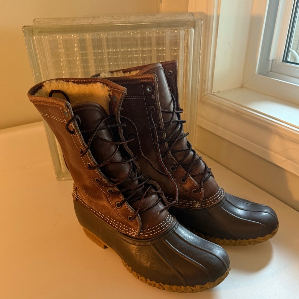 Women's Bean Boots, 8" Shearling-Lined Insulated size 8